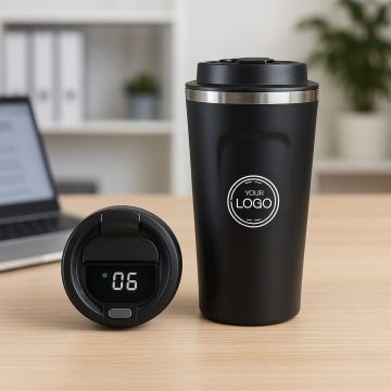 Vacuum Insulated Coffee Mug with Temperature display
