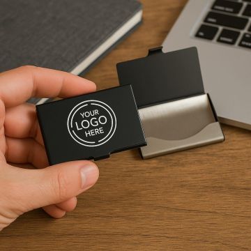 Premium Metal Business Card Holder – Slim