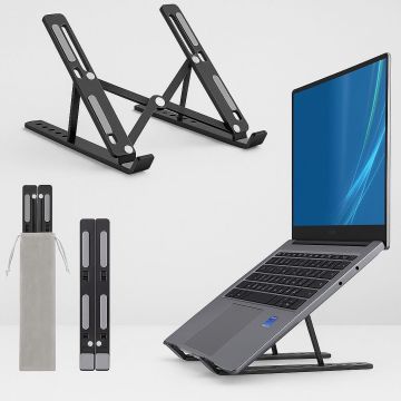Aluminum Laptop Stand – Foldable & Adjustable