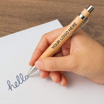 Wooden Ball Pen – Dark Brown | Blue Ink